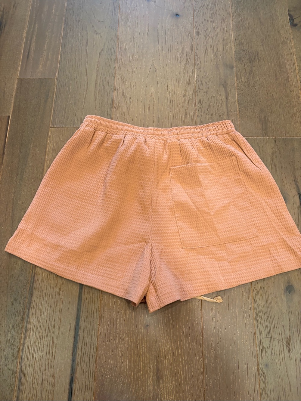 Listicle $38 Waffle Knit Drawstring High-Waist Shorts M Resortwear Comfy - Picture 9 of 9